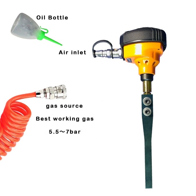 Πνευματικό χειροκίνητο εργαλείο απομάκρυνσης εσωτερικών τρυπών για γραφική κοπή πετσέτας απορριμμάτων απομάκρυνσης