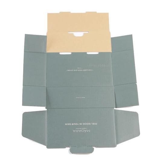 Προσαρμοσμένη παραγγελία αποδέχεται λευκό οργανικό σύνολο φροντίδας του δέρματος χαρτόνι συσκευασία κουτί για φόρεμα