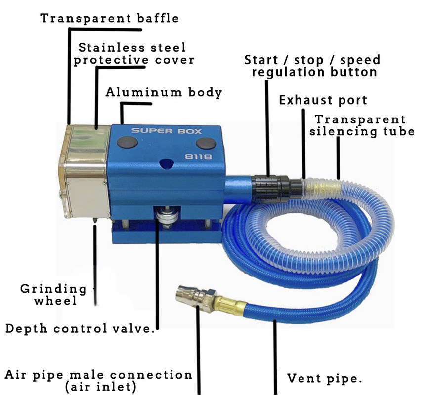 Τύπος αντλίας αέρα Graphic 2022 Τριχοκόπηση με πεδίο πέδησης Πνευματική γρανάζα νικ για ημιαυτόματα εργαλεία